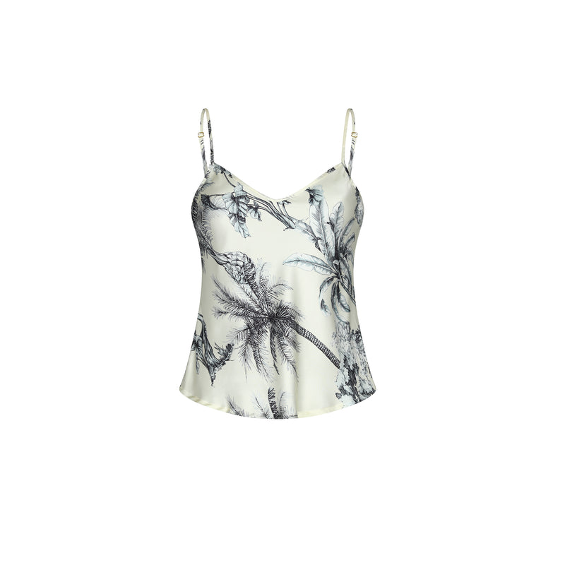 TANK TOP VISCOSE & SILK GRASSE BLEUE 421