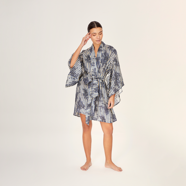 KIMONO 100% LINEN MANDARIN 371A