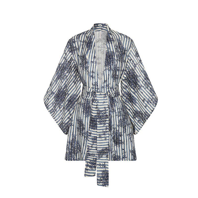 KIMONO 100% LINEN MANDARIN 371A