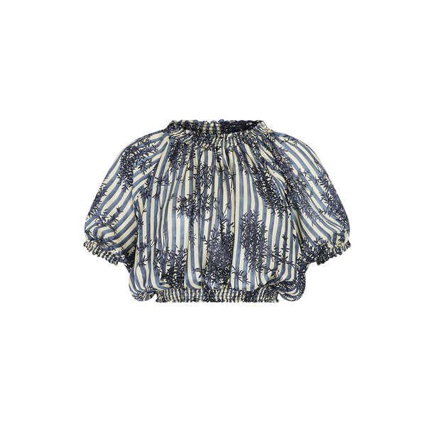 CROP TOP COTTON SILK MANDARIN 410