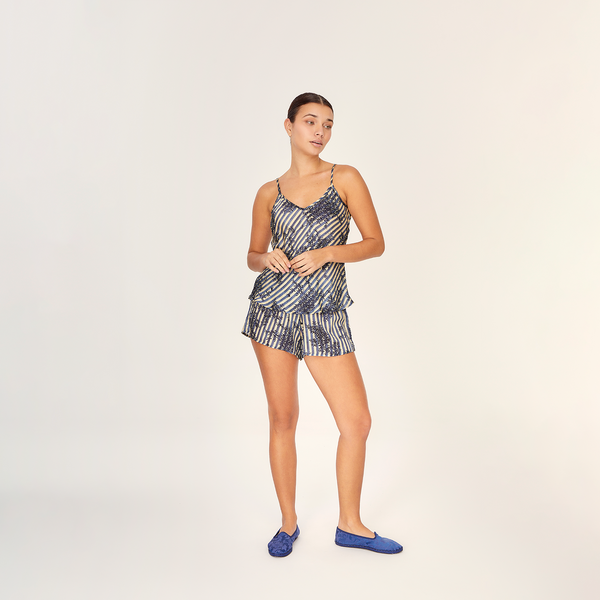 SHORT COTTON SILK MANDARIN 451
