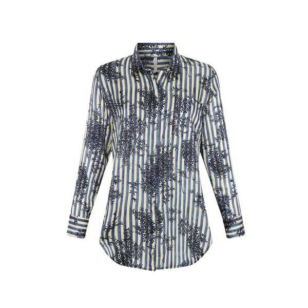 SHIRT COTTON SILK MANDARIN 444
