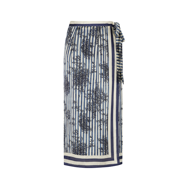 WRAP SKIRT COTTON SILK MANDARIN 527