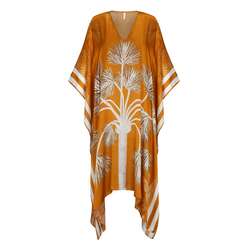 KAFTAN 100% SILK VILLA ORANGE 398