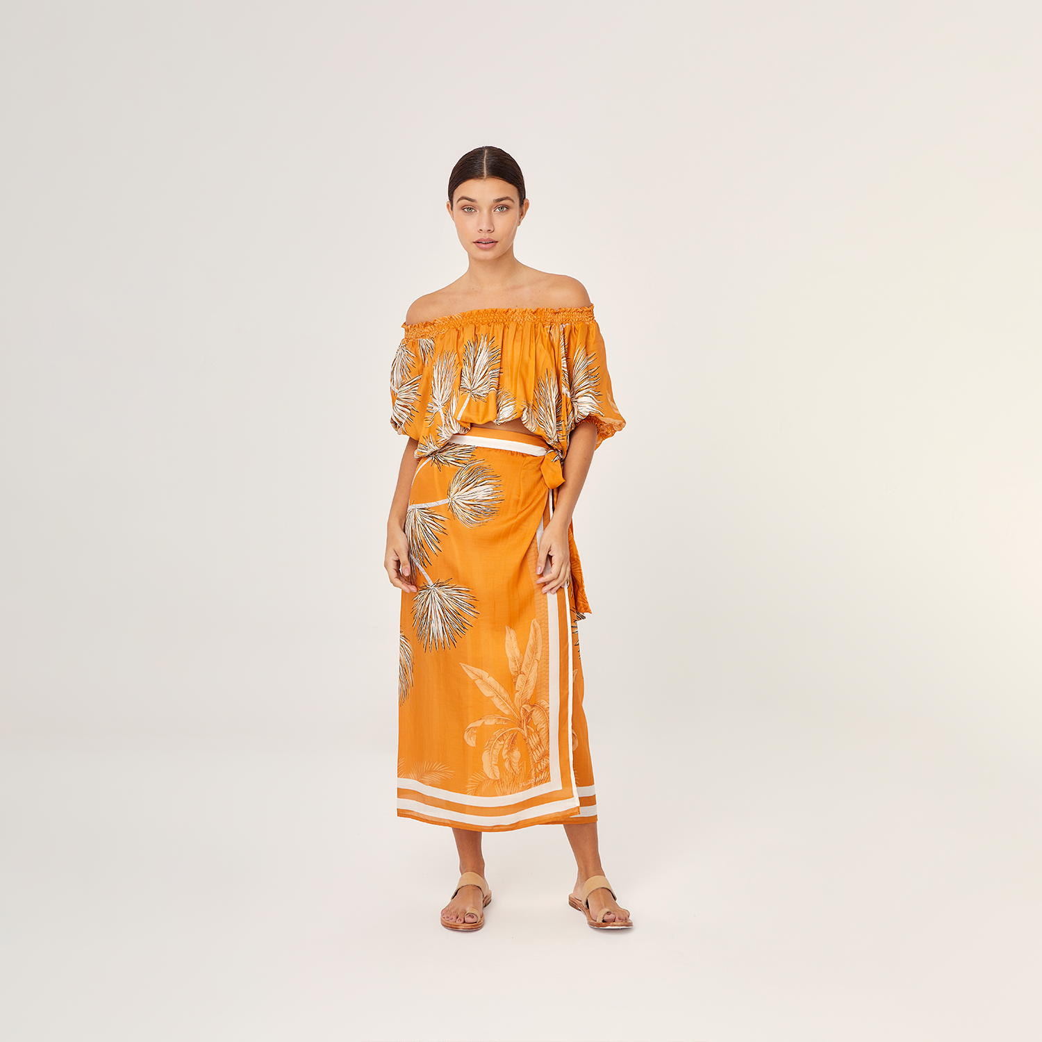 Wrap Skirt Villa Orange
