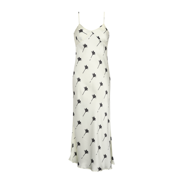 MIDI SLIP DRESS 100% SILK THE PALMS 297A