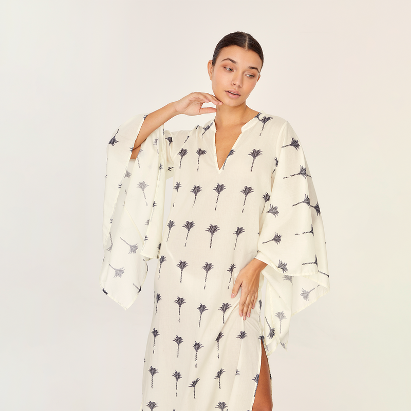 LONG KAFTAN 100% COTTON THE PALMS 351