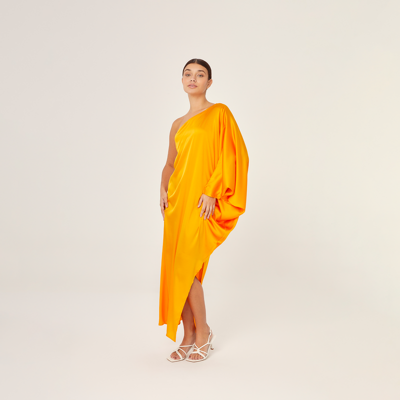 LONG TUNIC SILK ELASTANE PAPAYA 399