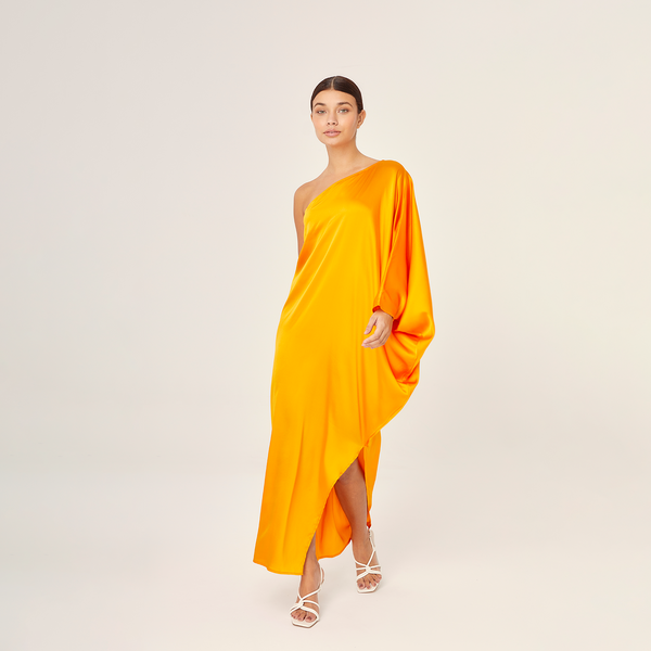LONG TUNIC SILK ELASTANE PAPAYA 399