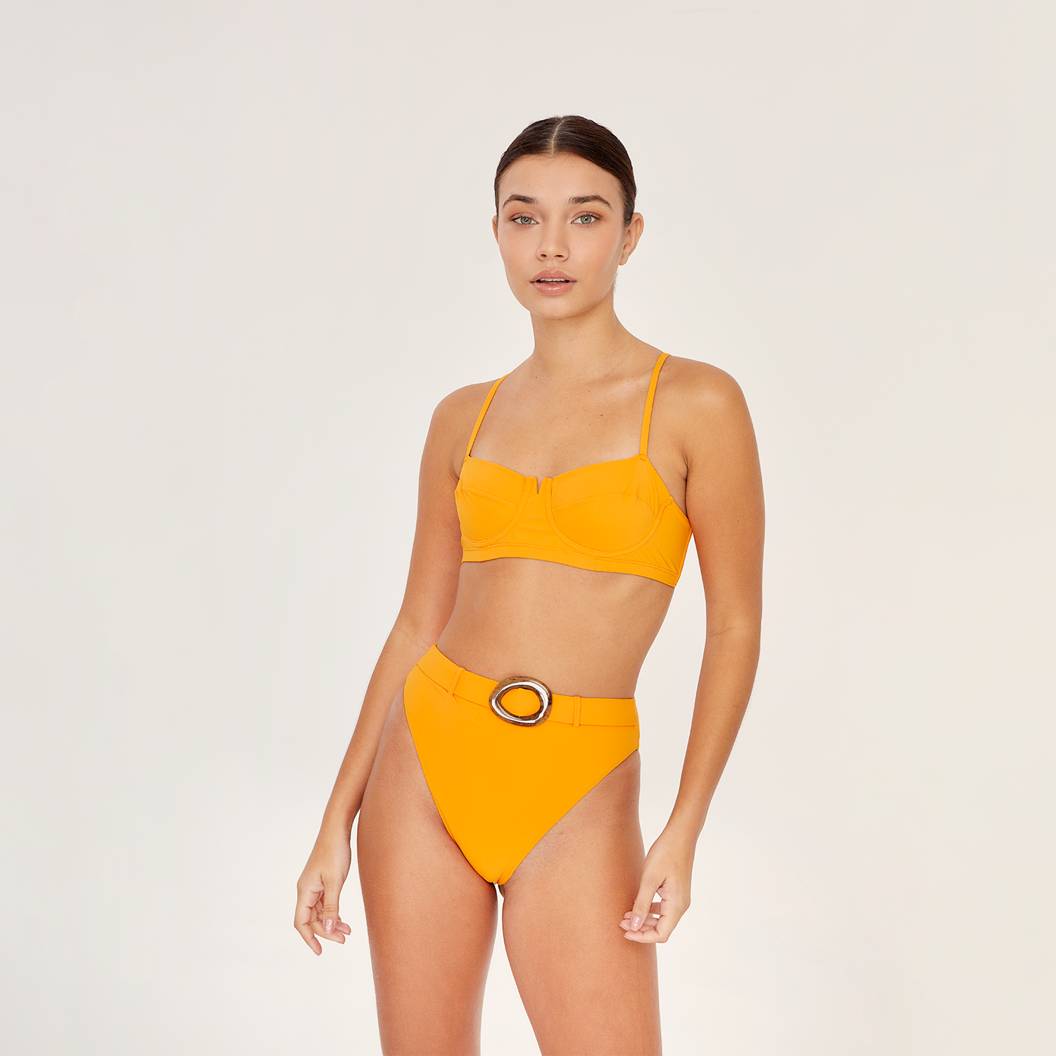 Short Bustier Top Papaya
