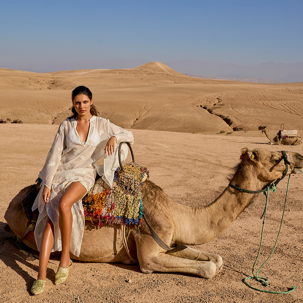 LONG KAFTAN COTTON VISCOSE LA PERLE 351