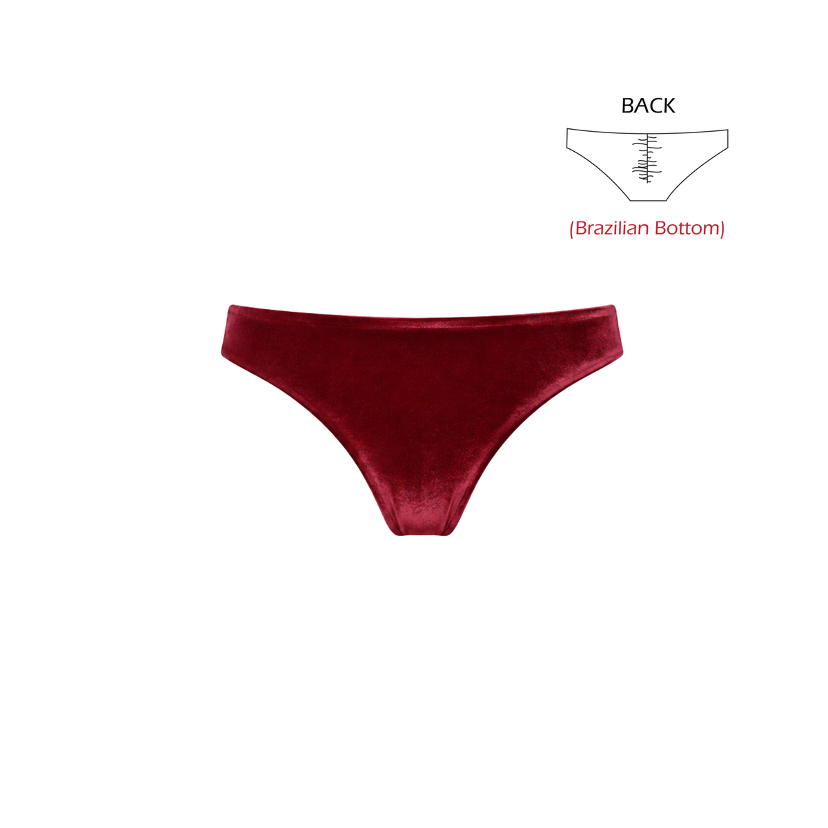 Hipster Bottom La Vie Rouge - Velour