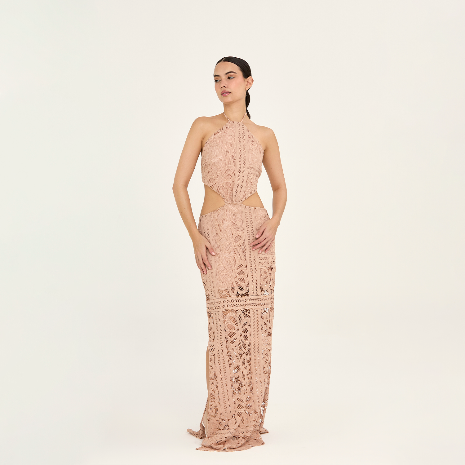 Long Dress Evening Sand