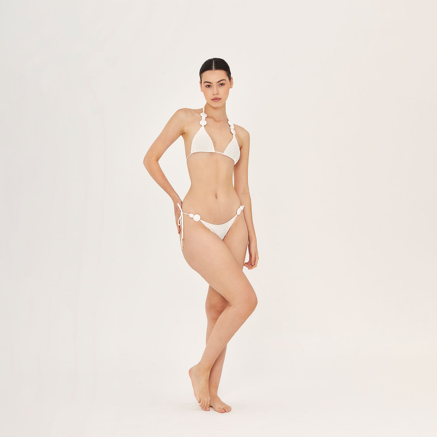 Side Tie Brazilian Bottom Paradis Blanc