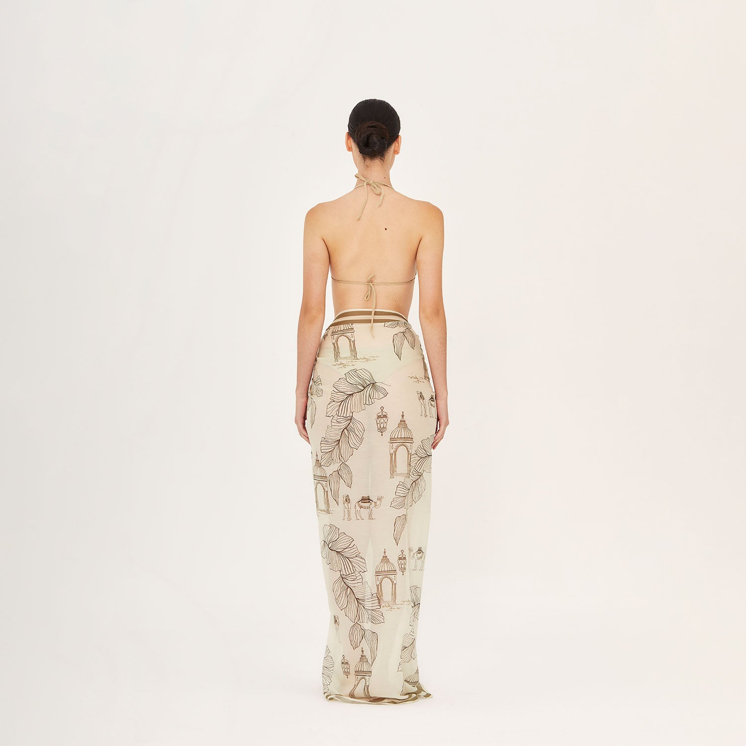 Pareo / Scarf Camel Toile