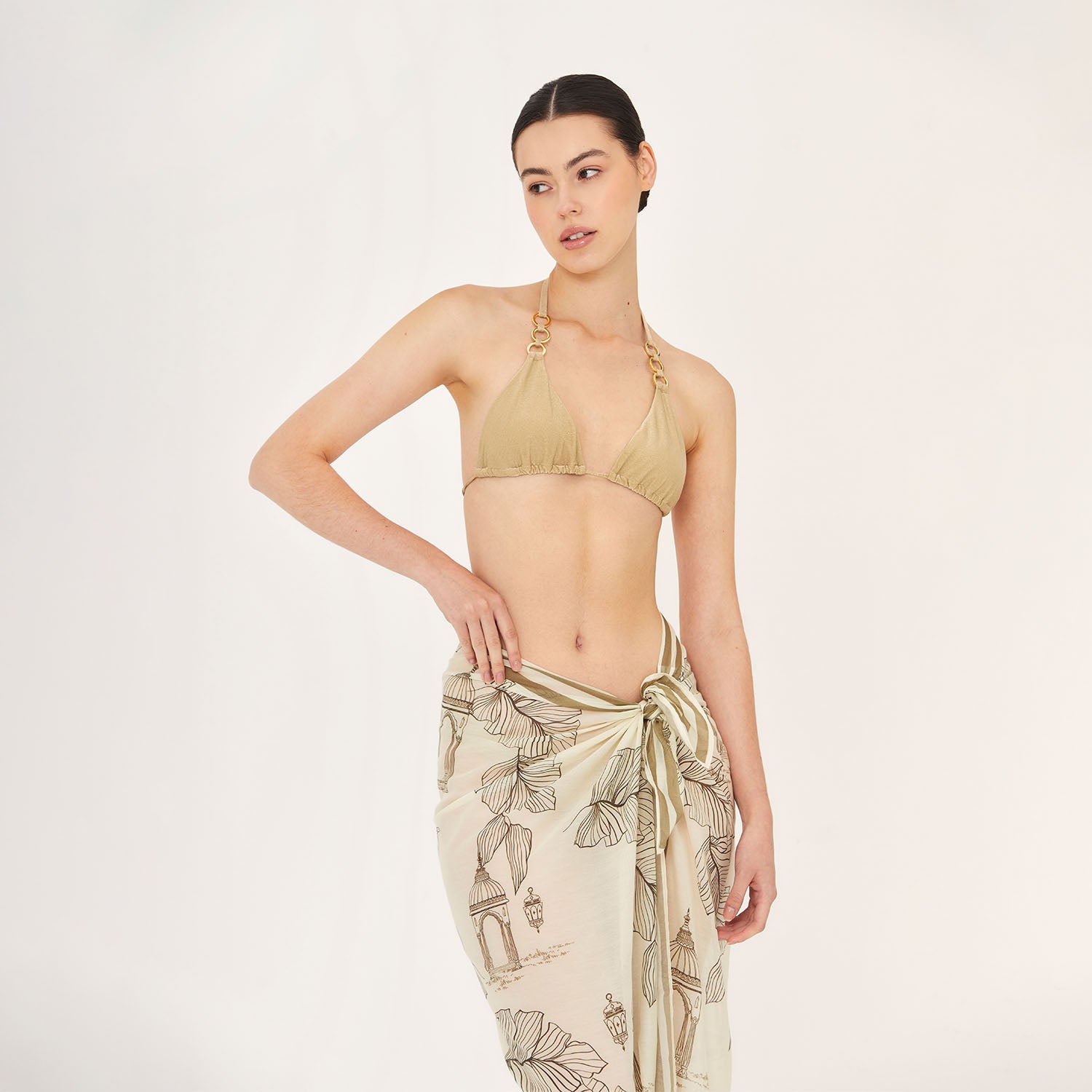 Pareo / Scarf Camel Toile