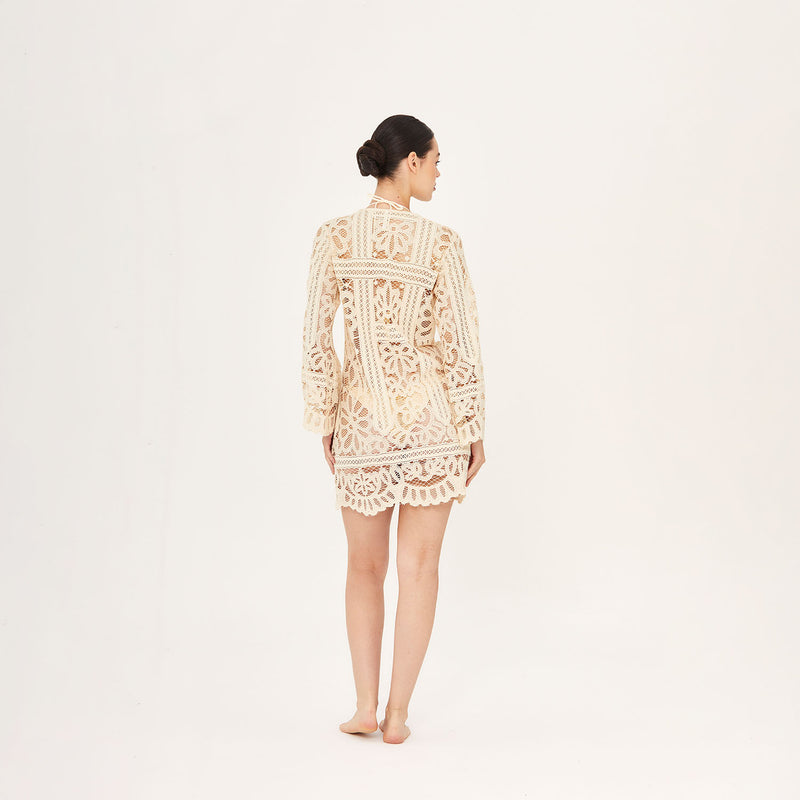 OPEN DRESS COTTON PA LA PERLE 288