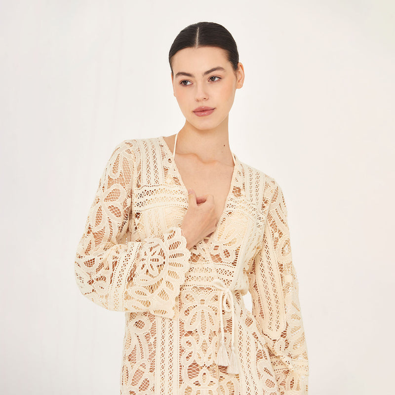 OPEN DRESS COTTON PA LA PERLE 288