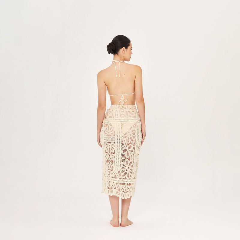 WRAP SKIRT COTTON PA LA PERLE 507