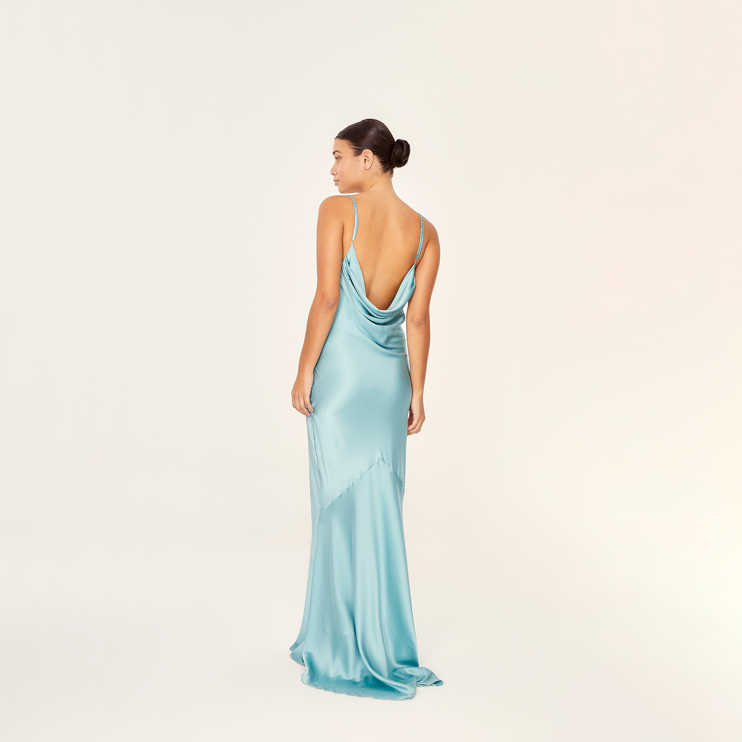 Slip Maxi Dress Turquoise