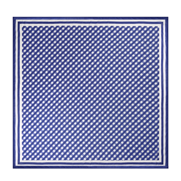 PAREO COTTON SILK VICHY BLU 500