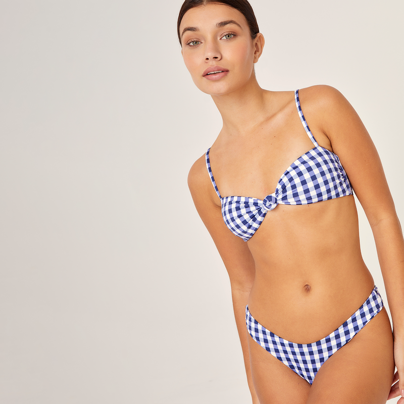 BANDEAU TOP VICHY BLU 90