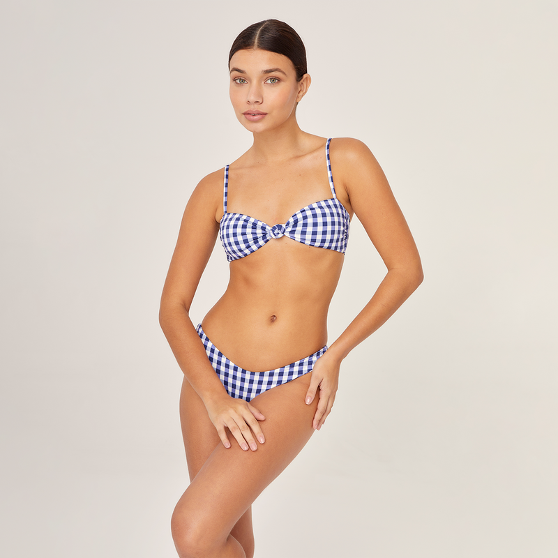 BANDEAU TOP VICHY BLU 90
