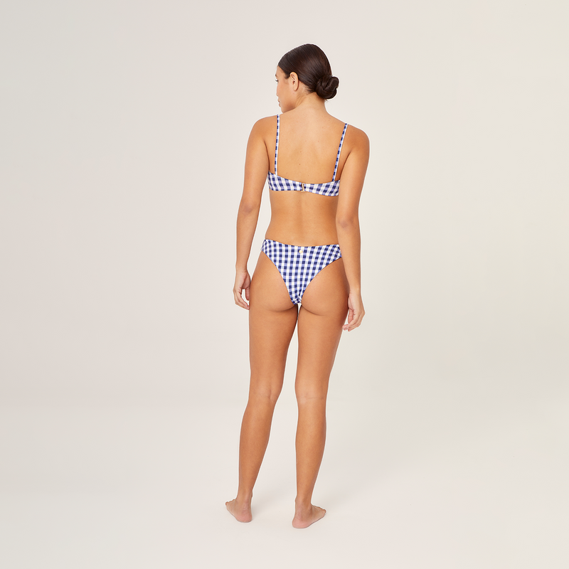 BANDEAU TOP VICHY BLU 90