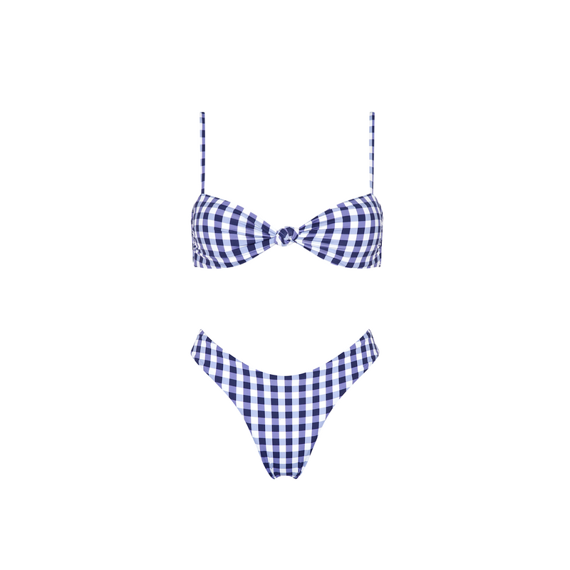 BANDEAU TOP VICHY BLU 90