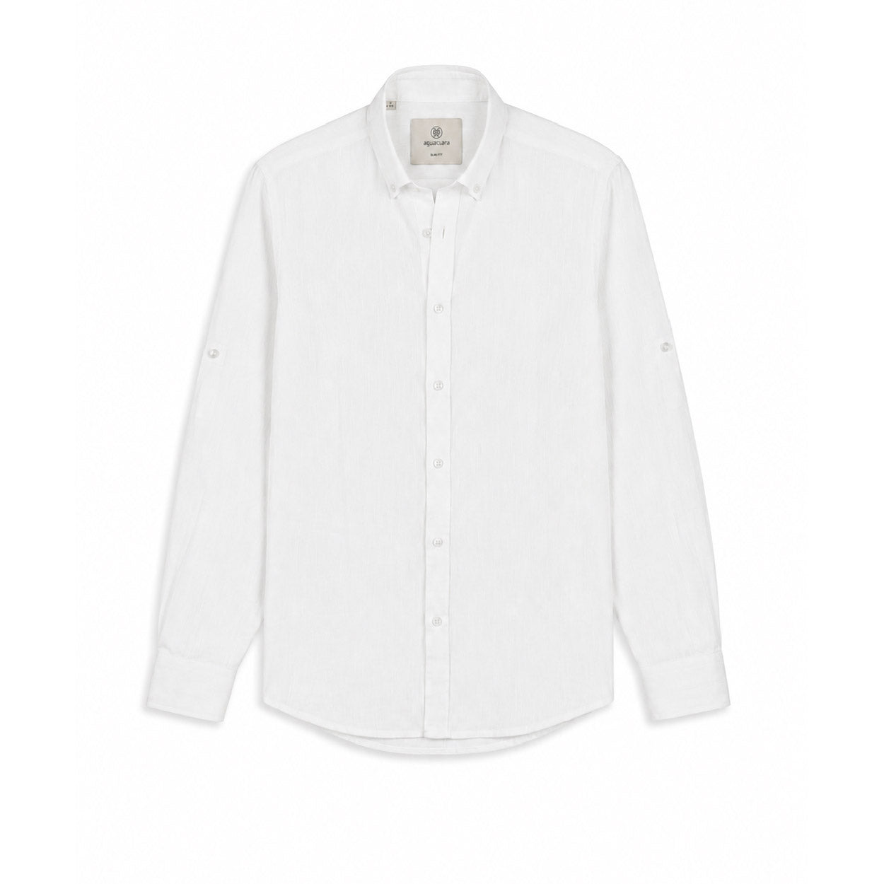 Mens Shirt 100% Linen White