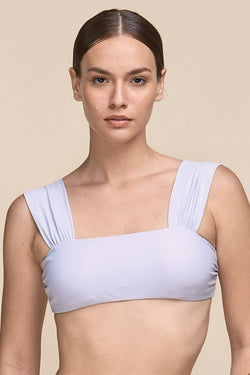 TOP BANDEAU RECOGIDO CELESTE BARANOA