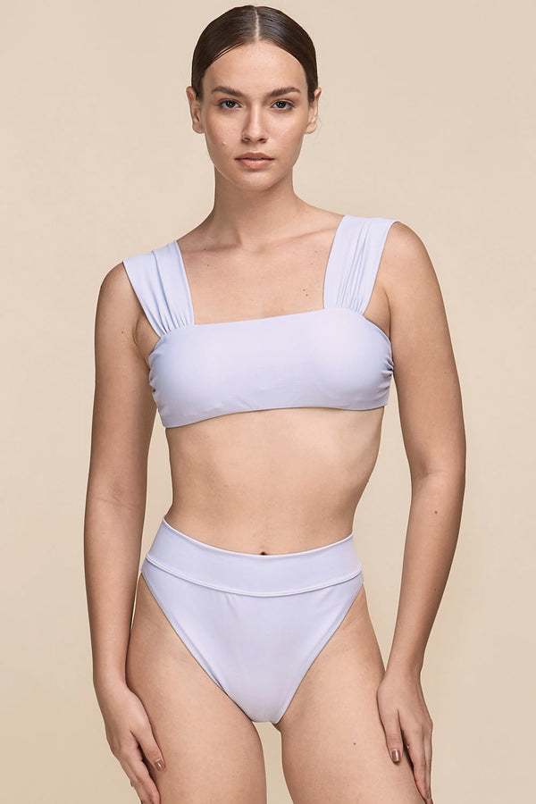 TOP BANDEAU RECOGIDO CELESTE BARANOA