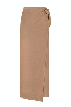 MIDI WRAP SKIRT CHAMPAGNE BLUSH 111